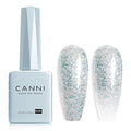 CANNI Glitter Blue Gel Nail Polish, 1Pcs Blue Sparkly Gel Polish Shiny Glitter Color Soak Off U V Nail Manicure Salon DIY at Home