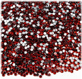 The Crafts Outlet 5,000pc Rhinestones Round 2mm Tiny for Nails - Flatback Devil Red Wine
