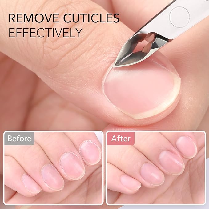 GAOY Professional Cuticle Nippers, Stainless Steel Cuticle Trimmer Nail Clippers, Remover Macicure Tool for Fingernails and Toenails, Silver