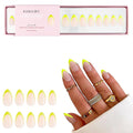 Kiara Sky Press On Nails | XPRESS PRO 100% Acrylic Nails | 30-Piece Kit Includes Nail Glue, Cuticle Pusher, File & Prep Pad | Almond Short - Limoncello