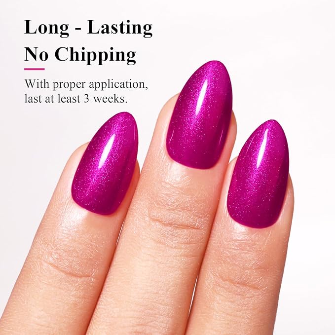 Imtiti Pearl Gel Nail Polish,0.5 Fl Oz Wine Red Glitter Drawing Gel Polish Shell Thread Shimmer Mermaid Nail Gel Polish Soak Off UV LED for Home DIY Nail Art Manicure Salon
