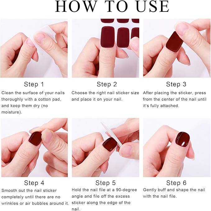 Nude Pink Nail Strips, 22 Pcs Long Lasting Gel Nail Wraps Stickers, No Lamp Needed, Easy Apply and Remove with Tools