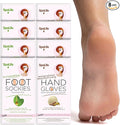 SpaLife Moisturizing Hand Gloves & Foot Mask Socks | Korean Skincare Set for Dry Cracked Hands & Dry Cracked Feet Callus Remover Alternative | Self Care Gifts for Women | 4 Hand, 4 Foot