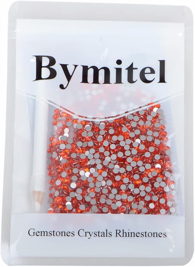1440PCS Art Nail Rhinestones Non Hotfix Glue Fix Round Crystals Glass Flatback for DIY Jewelry Making with one Picking Pen (ss16 1440pcs, Hyacinth)