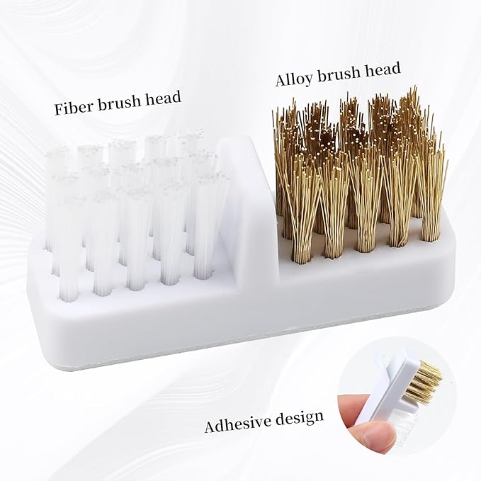 Nail Drill Bits Holder & Nail Drill Bits Cleaning Brush, 100 Holes Nail Bit Holder, Dustproof Nail Art Drill Bits Display Storage Box, Nail Drill Bit Holder for Nail Tech (White)