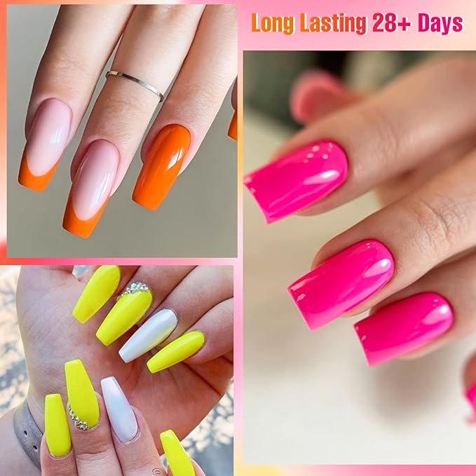 Nail Polish Gel Set, 9 Colorful Natural Gel Nail Polish Kit, Long Lasting Fast Curing, Soak Off UV Gel Nail Set, Women DIY Nail Salon Home Gift 12 PCS/SET