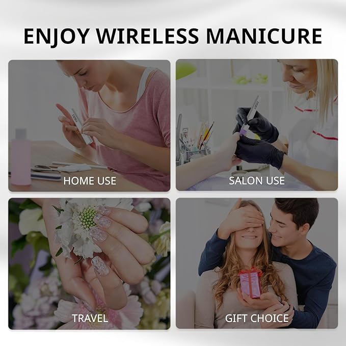 AIRSEE Mini Handheld UV Light with Stand,Portable Rechargeable Nail Lamps,2 Timers for Fast Nail Extension,Rhinestone Glue Decoration,Gel Strips at Home,Travel(Purple)