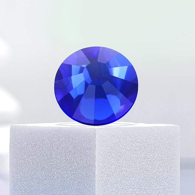 Flatback Rhinestones Bulk, 2880PCS Sapphire Rhinestones for Clothes DIY Decoration Crafts, Sapphire, SS30, 6.3-6.5mm