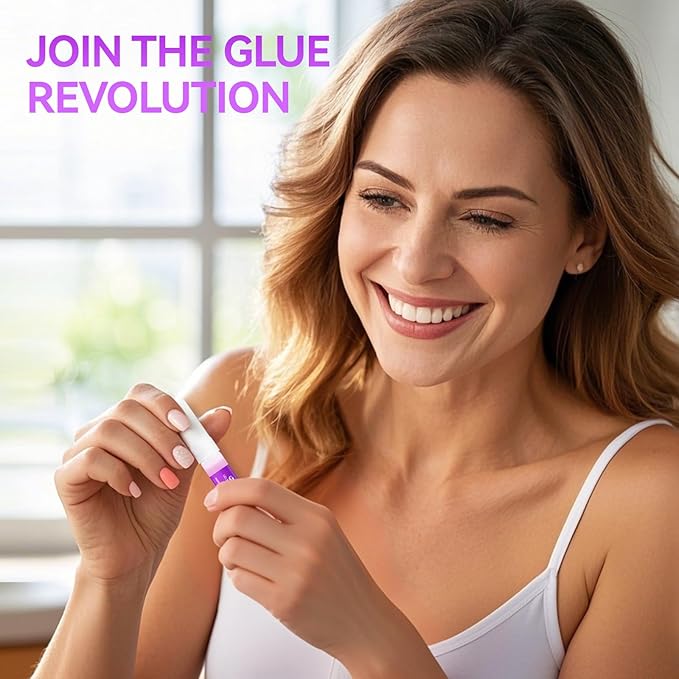 Nail Glue Tips Strong Adhesive: 12 pcs Gelike EC Super Strong for Acrylic Nails - Long Lasting Nail Glue for Press Ons - for Art Slaon Home 2g/pcs