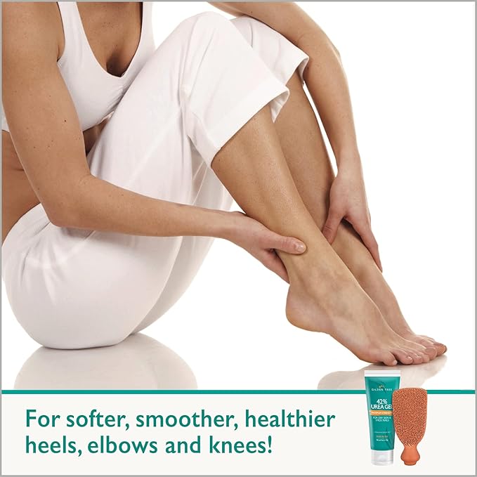Callus Remover Gel + Foot Scrubber Kit - Pedicure Tools for Dry Cracked Heels