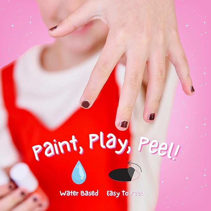 MISS NELLA-Peel Off, Odour Free, Water Base & Safe for kids nail polish pack of 3 (Halloween Pack)