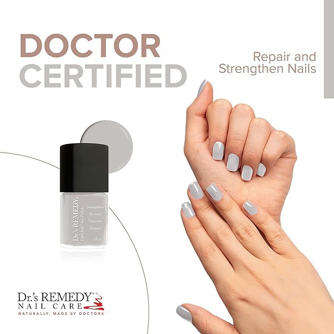 Dr’s Remedy Enriched Nail Polish: Non Toxic, All Natural, and Organic - Doctor Formulated: Strengthens, Restores, Heals, and Protects '24-Free' - HARMONY Haze