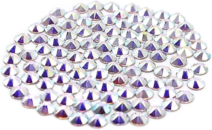 Preciosa Viva Crystal AB Rhinestones Hotfix Flatback - 20ss (5mm) - Choose Your Quantity (72)