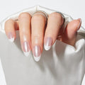 Findigit Press On Nails Short French Tip - Short Soft Gel Press On Nails with Nail Glue, Fit Natural Reusable Stick On Nails in 16 Sizes - 32 Fake Nails Kit,Jelly French