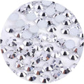 720 Pcs SS30 6mm Flatback Rhinestones for Nails Art Crafts Glitter Round Gems Crystals DIY Clothes Shoes（Silver)