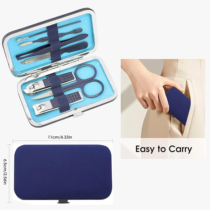 Manicure Kit Manicure Set Pedicure Tools for Feet Gift Sets for Men Mens Nail Grooming Kit Nail Cutter Tweezer Set Gifts for Husbands Mens Essentials Dad Stocking Stuffers for Boyfriend