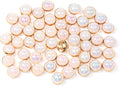 200Pcs Pearl Sew on Rhinestones for Crafting,8mm Claw Pearl Embellished Rhinestoness for DIY,Half Round Pearls for for Crafting Jewelry Handicrafts Clothes Bag Shoes-Ab Colorful(Gold Claw)