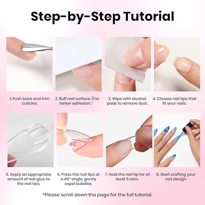 Beetles Super Strong Nail Glue for Press On Nails, Nail Tips, Acrylic Nails, 18ML Hema Free No Uv Light Needed Nail Bond Brush in Nail Glue for Press Ons, Fake Nails, Long Lasting for Beginners