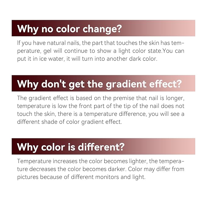 MAYCHAO 15ML Color Changing Gel Nail Polish 1Pc Translucent Nude Pink Burgundy Red Mood Temperature Change Color Soak Off Ombre Thermal Salon Home Fall Winter Manicure UV Varnish, 0.5 OZ