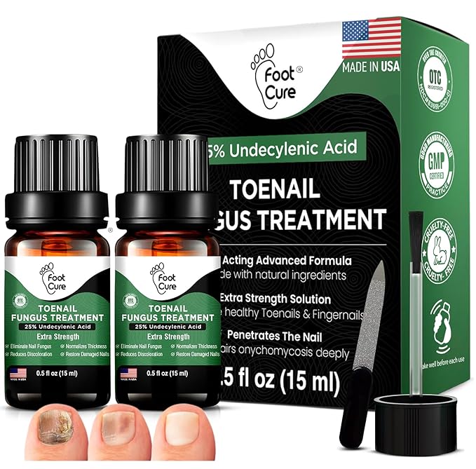 Toenail Renewal Solution Extra Strength Care for Toe Nail & Fingernails - Nail Repair Solution for broken, Discolored Nails - Renews Damaged Cracked Ingrown Toenail Made In USA 0.50 Fl Oz - 2 Pack