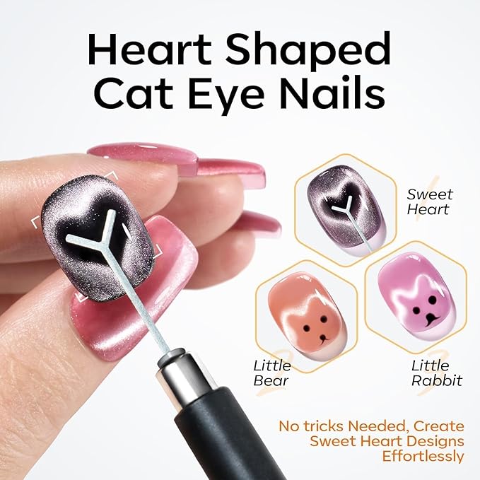 modelones Cat Eye Magnet Set+ 6 colors Gel Nail Polish Set