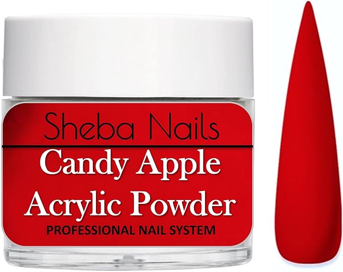 SHEBA NAILS Glitter Dip Powder Patriotic Nail Art Variety Kit- 1/4 oz Jar Each Candy Apple Red, Navy, Glitterize Winter White, & Liberty Custom Glitter Mix