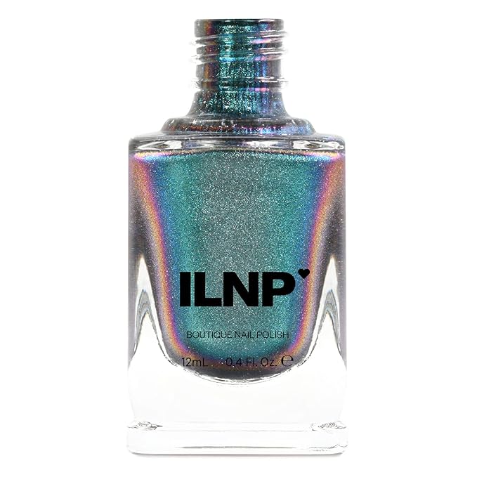 ILNP Stardust - Unique Silver to Teal Ultra Chrome Nail Polish