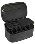Nail Polish Bag Nail Art Set Organizer Nail Polish Travel Case Nail Tool Bag With Compartment Gift for Women (black)