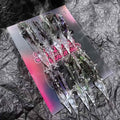 Unique Royal Style Press on Fake Nails Handmade with 3D Nail Art and Jewelry Decor for Simple Application Size L