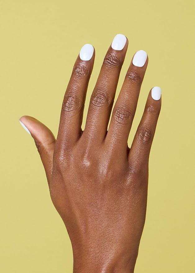 ohora Semi Cured Gel Nail Strips (N Clean White) - White, Solid, Works with Any UV/LED Lamps, Salon-Quality, Long Lasting, Easy to Apply & Remove - Includes 2 Prep Pads, Nail File & Wooden Stick