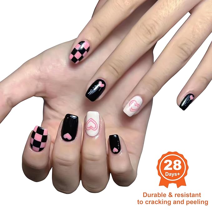Extra Short Square Nail Tips, 360Pcs Acrylic Soft Gel Nail Tips for Full Cover Nail Extension Home DIY Nail Salon, 15 Sizes