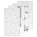 Nail Stickers, 4 Sheets Lace Nail Art Decals, Self-Adhesive 5D Embossed Nail Designs for DIY Manicure