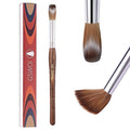 100% Kolinsky Acrylic Nail Brush,GSWOI Acrylic Brushes for Nails Size 18 Wood Handle Application Extension,Nail Tools for Professional Manicure Salon DIY at Home (#18)