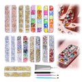 Colorful DIY Resin Rhinestone Kit, Multicolor Flatback Jelly Gems for Bedazzling, Diamond Art, Nail Art & Crafts, Includes Jewelry Glue and DIY Decorating Tools (1 Set+50ML Glue)