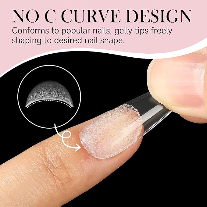 Long Stiletto Nail Tips: 240pcs Long Almond Matted Stiletto Gel Nail Tips No C Curve False Acrylic Fake Nails Full Cover Press On Nails Extensions DIY Home Salon 12 Sizes
