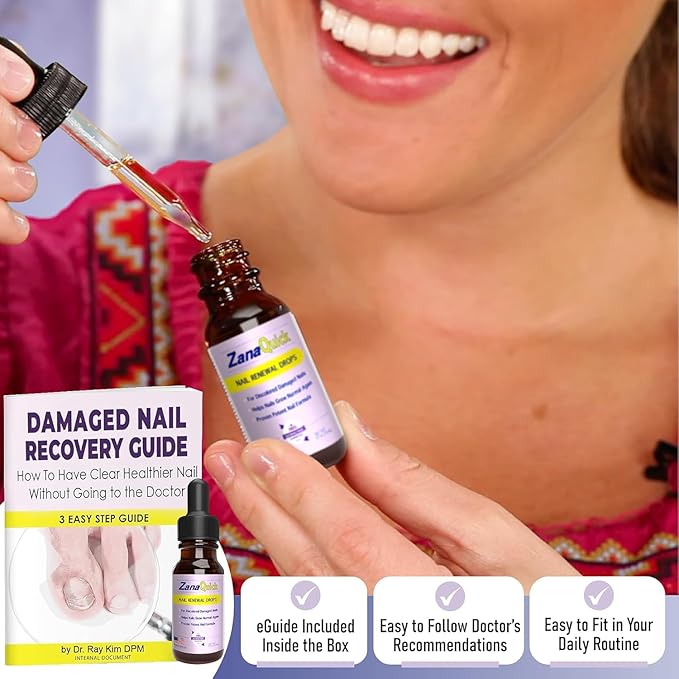 Extra Strength Toenail & Fingernail Repair Drops - Nail Care Renewal for Thick, Damaged & Discolored Nails - 6 Pack