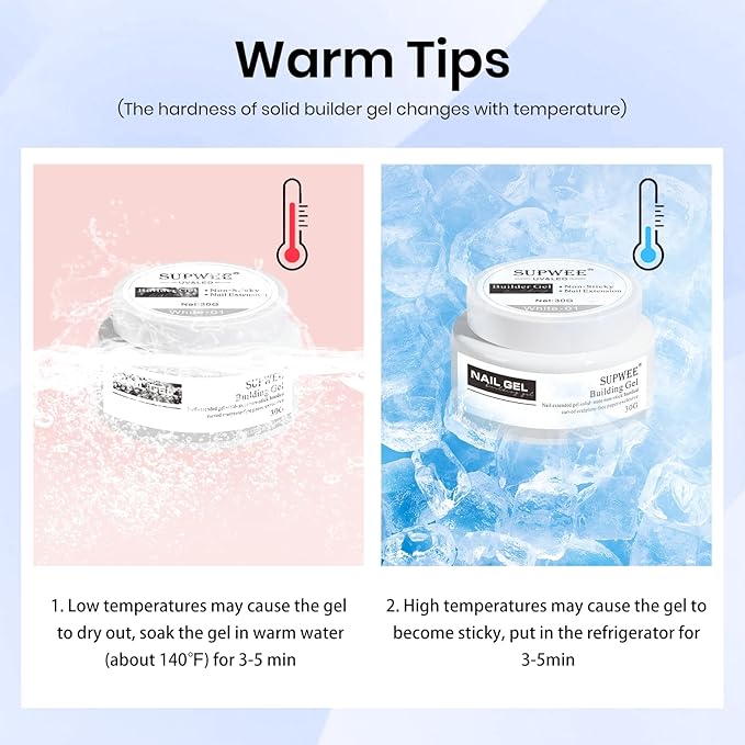 30g White Sculpting Gel for Nail Art Solid Builder Gel 3D Nail Gel Hard Extension Gel for Nails, Non Stick Hand Sculpting Nail Art Design Gel Modeling Salon Nail DIY at Home