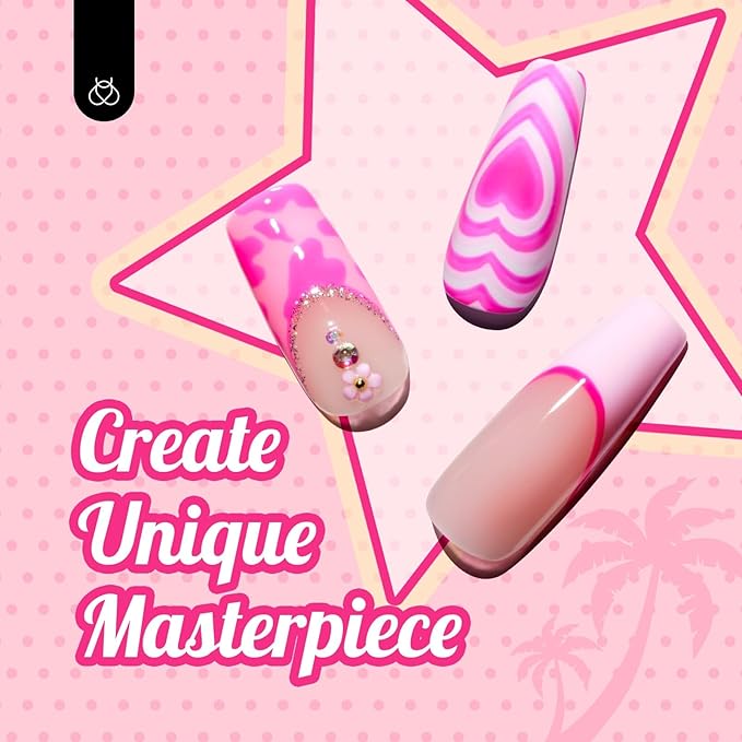 Beetles Pink Gel Polish Set Spring 20 Colors Hot Pink Alluring Sweetie Collection Nude Purple Glitter Red Uv Gel Manicure Kit with Base Glossy and Glitter Top Coat Gifts for Women