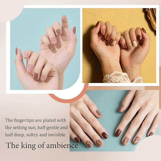 CAMILA ¿ 6pcs 15ml Hema Free Tpo Free Gel Polish Set Nude Brown Pink Gel Nail Polish Kit Soak Off Gel Polish Manicure Salon For Women K Set