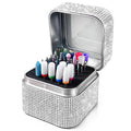 Nail Drill Bit Holder, Dustproof Rhinestones Drill Bit Organizer Case 30 Holes Efile Nail Tech Bits Storage Container Box Manicure Tools E file Accessories Collector for Salon, Travel, Home(Only Box)
