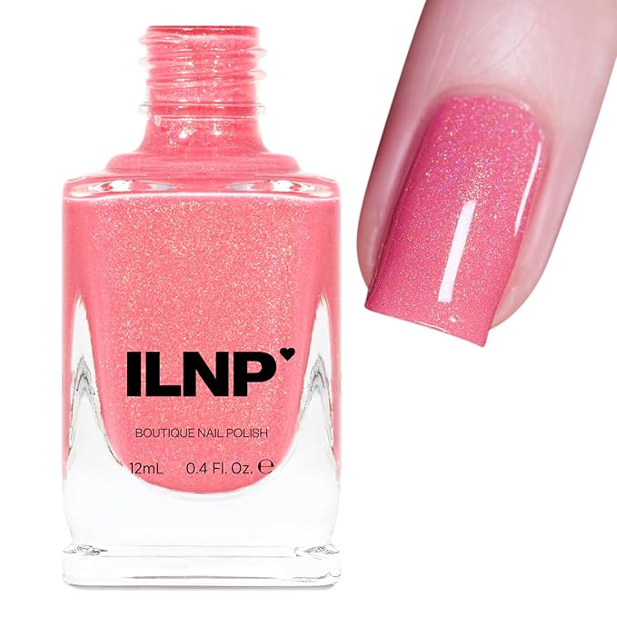 ILNP Cutie Pop - Rosy Pink Holographic Nail Polish