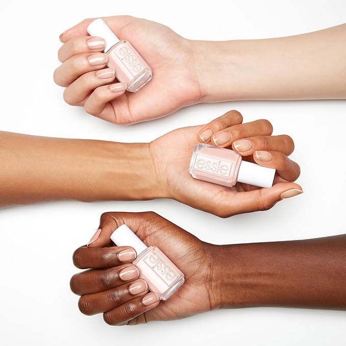 essie Salon-Quality Nail Polish, 8-Free Vegan, Light Peach, Skinny Dip, 0.46 fl oz