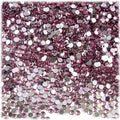 The Crafts Outlet 5,000pc Rhinestones Round 2mm Tiny for Nails - Flatback Light Rose Pink PNK