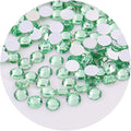 2250 Pcs SS16 4mm Flatback Rhinestones for Nails Art Crafts Glitter Round Gems Crystals DIY Clothes Shoes（Light Green)