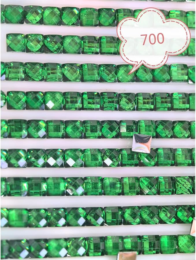 130000PCS Crystal Beads for Diamond Painting, Diamond Painting Accessories, 65 Colors Square Drills Rhinestones for Crafts, Bead Art or Nails Art, 2.5MM