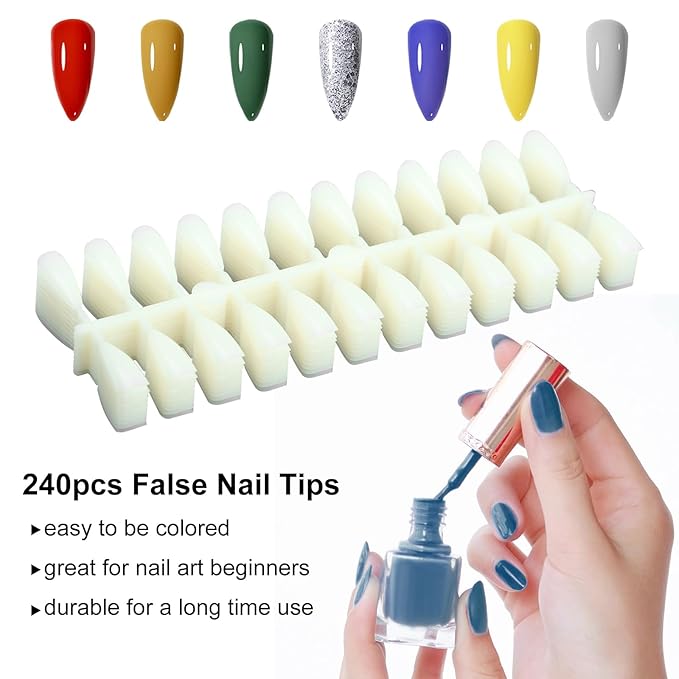216 Nail Colors Book,Nail Color Display Book with 240 Nail Tips & 1-300 Number Labels,Professional Nail Color Swatches Book for Nail Polish Nails Art Design(Pink)