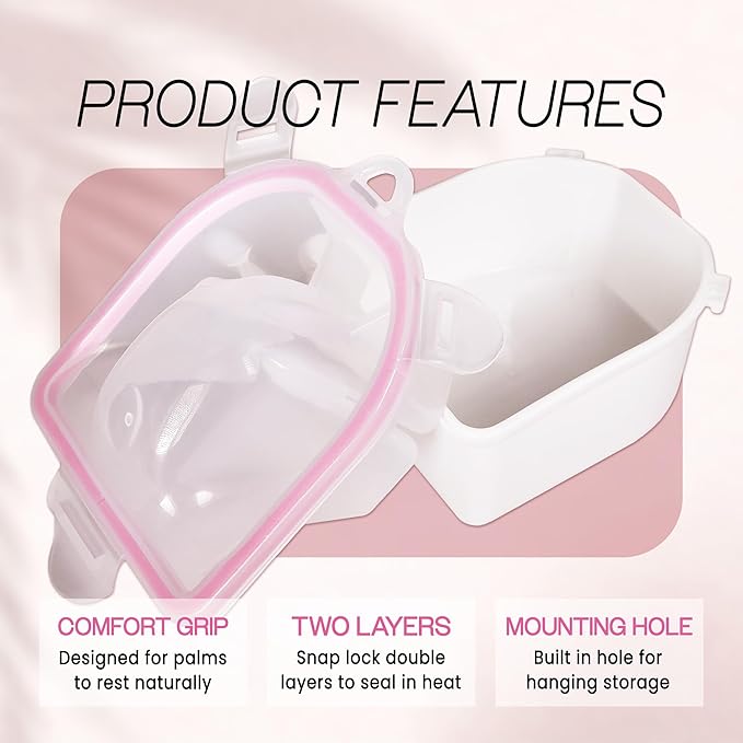 Nail Spa Acetone Resistant Soak Off Warm Water Bowl Manicure Nail Soak Bowl Manicure Treatment Tool