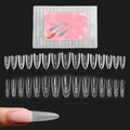 Nail Forms for Gel - 10.55 x 4.76 x 1.18in Clear 240 Pieces Mold,Nail Molds Extension Tips Reusable - for Personal Salon Home Fashion Beauty Manicure Daily Styling