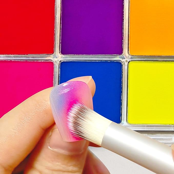 Nail Pigment Powder Set - 10 Colors Nail Ombre Powder for Nail Art, with 100pcs Nail Sponges with Grabbing Pen, Ombre Nail Brush, 5 Sponge Sticks, DIY Manicure Tools