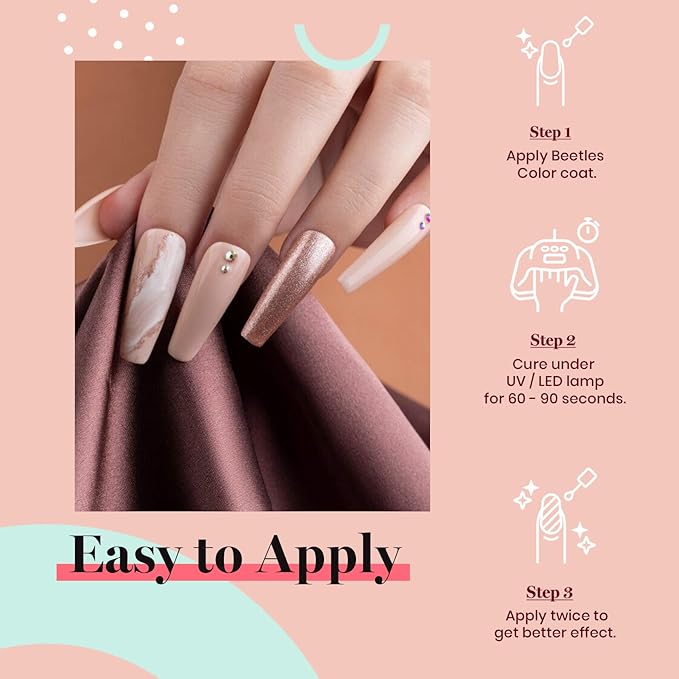 beetles Nude Gel Nail Polish, 1Pcs 0.5Oz 15ml Sheer Pink Gel Polish Light Nude Nail Polish Neutral Soak off Uv Led Lamp Needed Manicure for Home Salon Nail Art DIY Gifts for Her Spring Nails